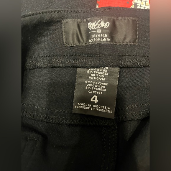 Massimo stretch extendable pants size 4 black - Picture 4 of 4